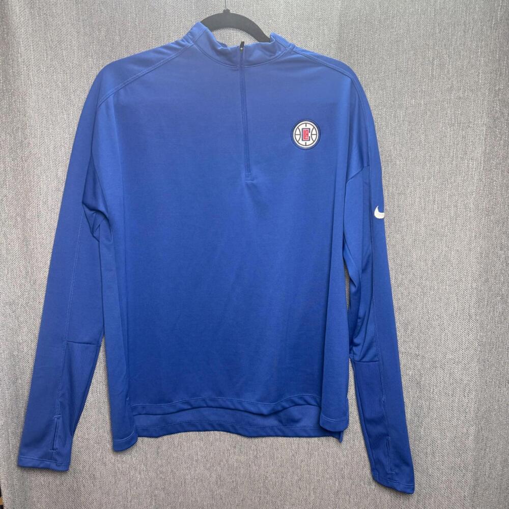 Nike LA Clippers Men's L Quarter‎ Zip Pullover Dri-Fit Los Angeles Lightweight